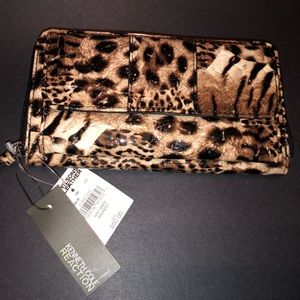 Kenneth Cole Leopard/Cheetah Print Wristlet/Wallet